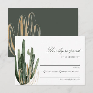 Boda de Cactus moderno Responder con amabilidad a