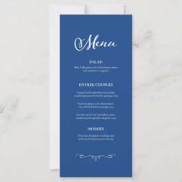 Boda de caligrafía elegante azul de Marsella