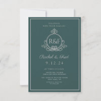 Boda de caligrafía elegante y verde