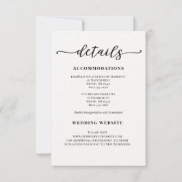 Boda de caligrafía moderna Tarjeta de gabinete Det