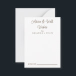Boda de caligrafía Tarjeta de consejos y deseos<br><div class="desc">Este es un bello y elegante boda de caligrafía de buenos deseos y tarjeta de consejo. Esto es perfecto para su boda de verano boho arcoiris simple y caprichoso. Es perfecto como tarjetas de boda, tarjetas de visita y más. Es perfecto para un boda moderno y se puede utilizar para...</div>
