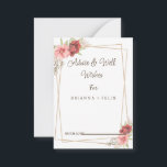 Boda de caligrafía Tarjeta de consejos y deseos<br><div class="desc">Este es un bello y elegante boda de caligrafía de buenos deseos y tarjeta de consejo. Esto es perfecto para su boda de verano boho arcoiris simple y caprichoso. Es perfecto como tarjetas de boda, tarjetas de visita y más. Es perfecto para un boda moderno y se puede utilizar para...</div>