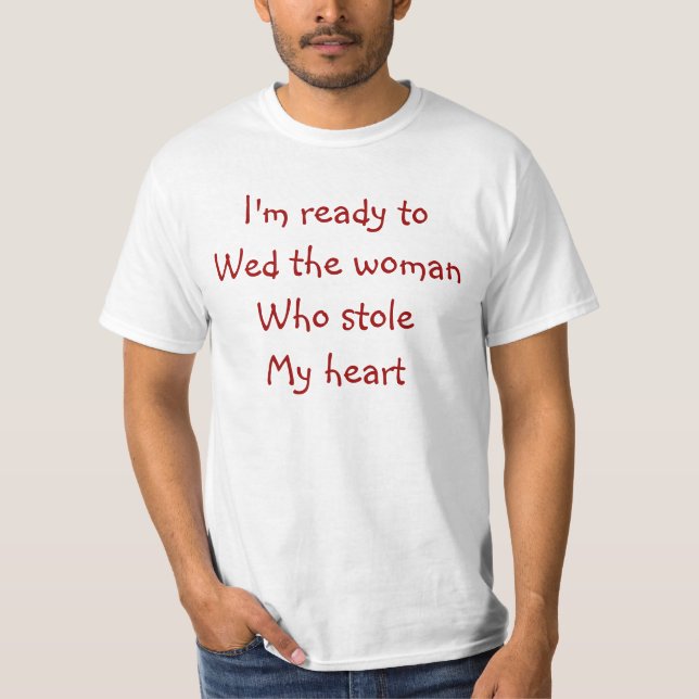 boda de camisetas día de San Valentín (Anverso)