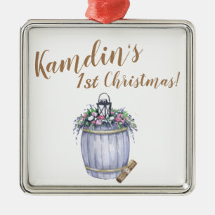 Boda de campo de ornamento XMAS personalizada