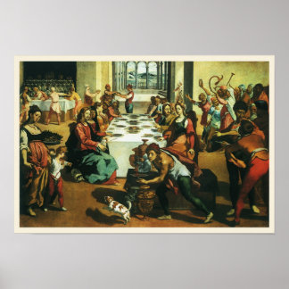 Boda de Cana por Andrea Boscoli, arte renacentista