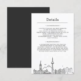 Boda de Canadá | Invitación a detalles de invitado