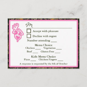 Boda de caza 4 Menú y menú infantil RSVP