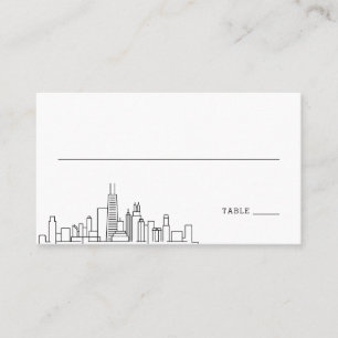 Boda de Chicago   Colocar las tarjetas delante y a