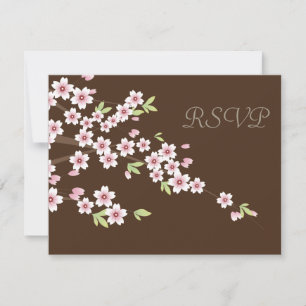 Boda de chocolate y flores de cerezo RSVP