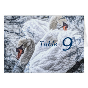 boda de cisne blanco de invierno romántico