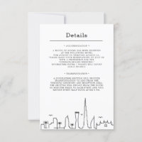 Boda de Ciudad de Dubai | Invitación a detalles de