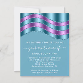 Boda de código QR ducha de novia azul Verde azulad