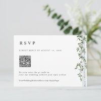 Boda de código QR en línea de respuesta de árbol d