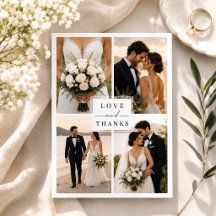 Boda de Colaje de Fotos de Amor y Agradecimiento M