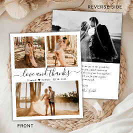 Boda de Collages de fotos de presupuesto Tarjeta d