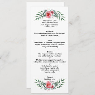 Boda de color de agua rosa rosa verde oliva