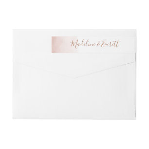 Boda de color de agua rosa y oro Rosa de Rubor