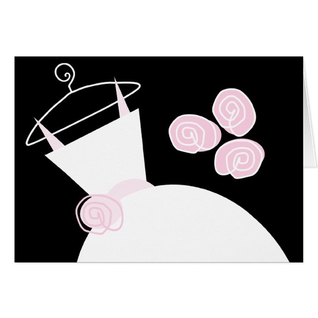 Boda de color rosa negro pastel horizontal (Anverso (Horizontal))