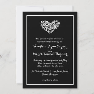 Boda de Corazón Giratorio - Invitación de Boda