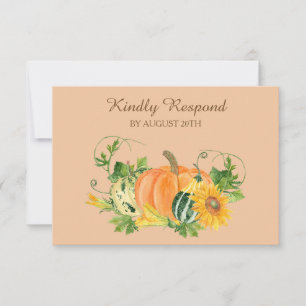 Boda de cosecha de otoño RSVP