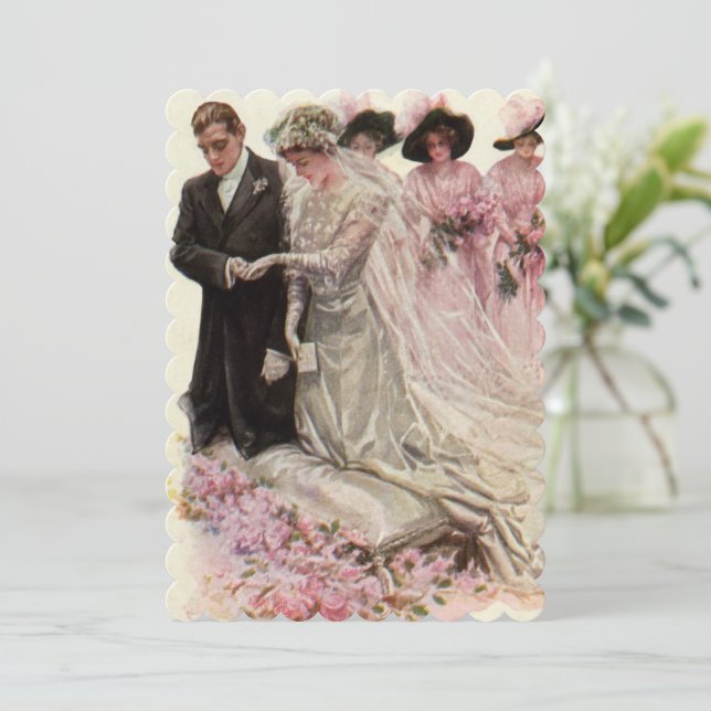 Boda de cosecha, Invitación a la ducha de novia (Anverso de pie)