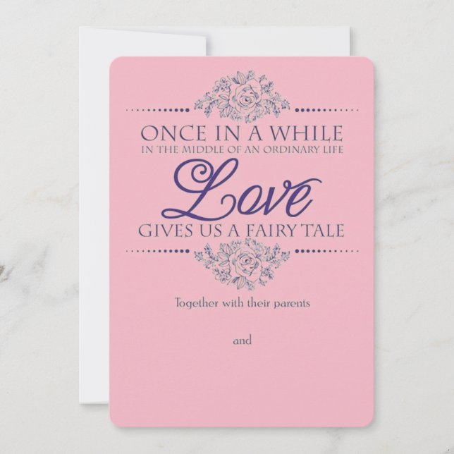 Boda de cuento de hadas (Anverso)