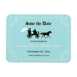 Boda de cuento de hadas salva los imanes de fecha