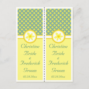 Boda de Daffodil, recuerdo, tarjeta postal 2x