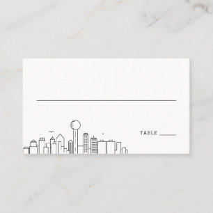 Boda de Dallas   Colocar las tarjetas delante y at