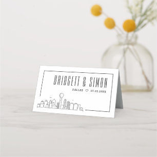 Boda de Dallas Colocar tarjetas de nombre de tab
