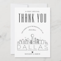 Boda de Dallas | Gracias + Tarjeta fotográfica
