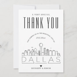 Boda de Dallas | Gracias + Tarjeta fotográfica