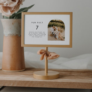 Boda de datos de diversiones moderno número de tab