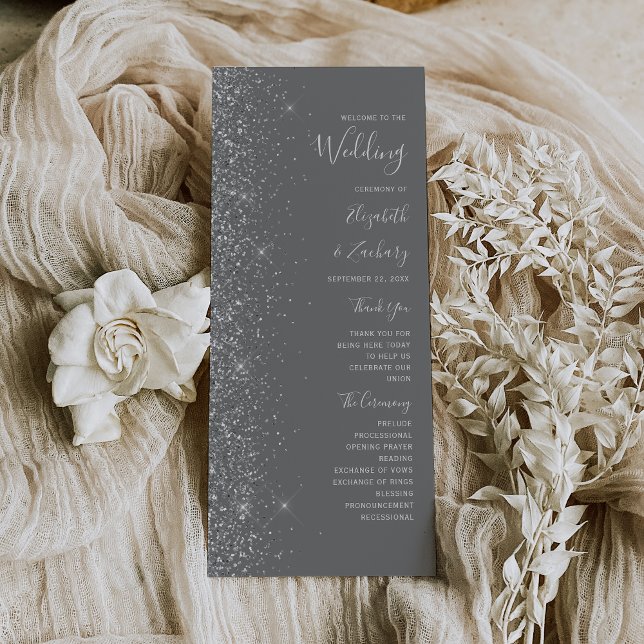 Boda de destellos de plata gris moderno (Subido por el creador)