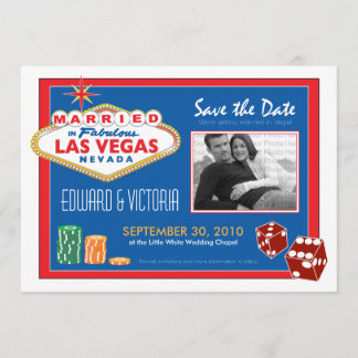 Boda de destino de Vegas Guardar la invitación de 