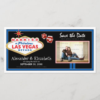 Boda de destino de Vegas Guardar la tarjeta fotogr