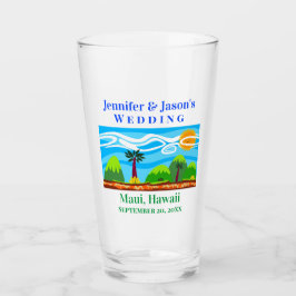 Boda de destino tropical de playa en Hawái