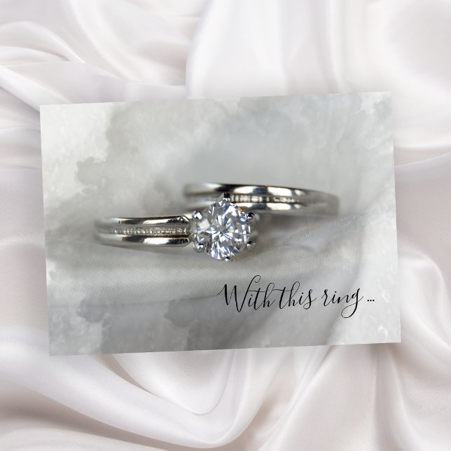 Boda de diamantes en invitación al matrimonio gris (Subido por el creador)