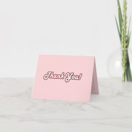 Boda de disco Funky Rosa Retro - Tarjeta de agrade