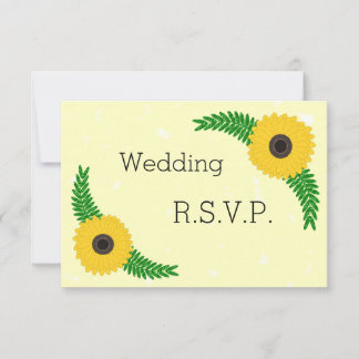 Boda de diseño de girasol amarillo