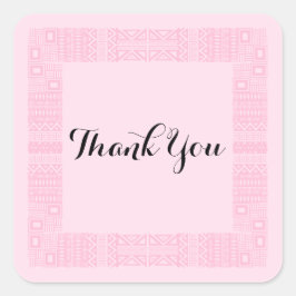 Boda de Diseño Étnico Gracias Pegatinas 2