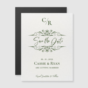 Boda de diseño intrincada de monograma Guardar la 