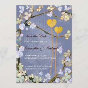 Boda de dos corazones Guardar las invitaciones de
