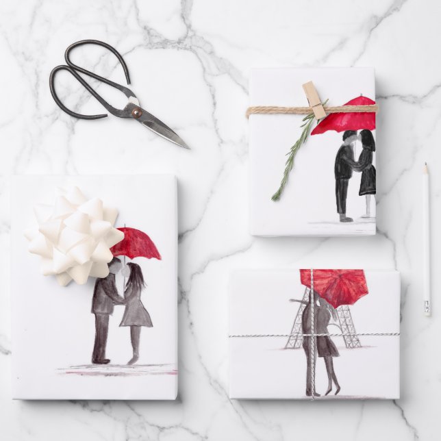 boda de ducha de novia papel de envoltura para el  (Anverso)