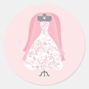 Boda de ducha de novia Pegatinas de vestir