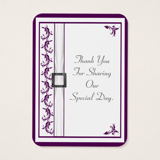 Boda de encaje morado y blanco claro (Atrás)