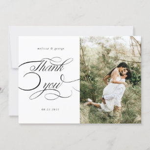 boda de escritura caligráfica elegante tarjeta de