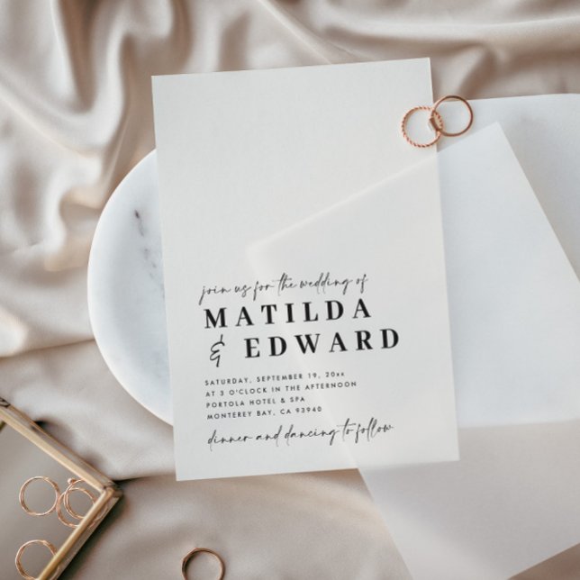 Boda de escritura negrita de tipografía mínima mod (Subido por el creador)