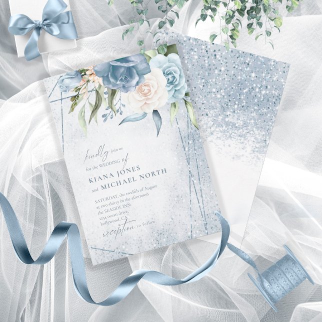 Boda de espárragos florales Dusty Blue ID889 (Subido por el creador)