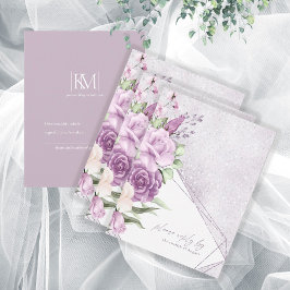 Boda de espárragos florales RSVP Mauve ID889